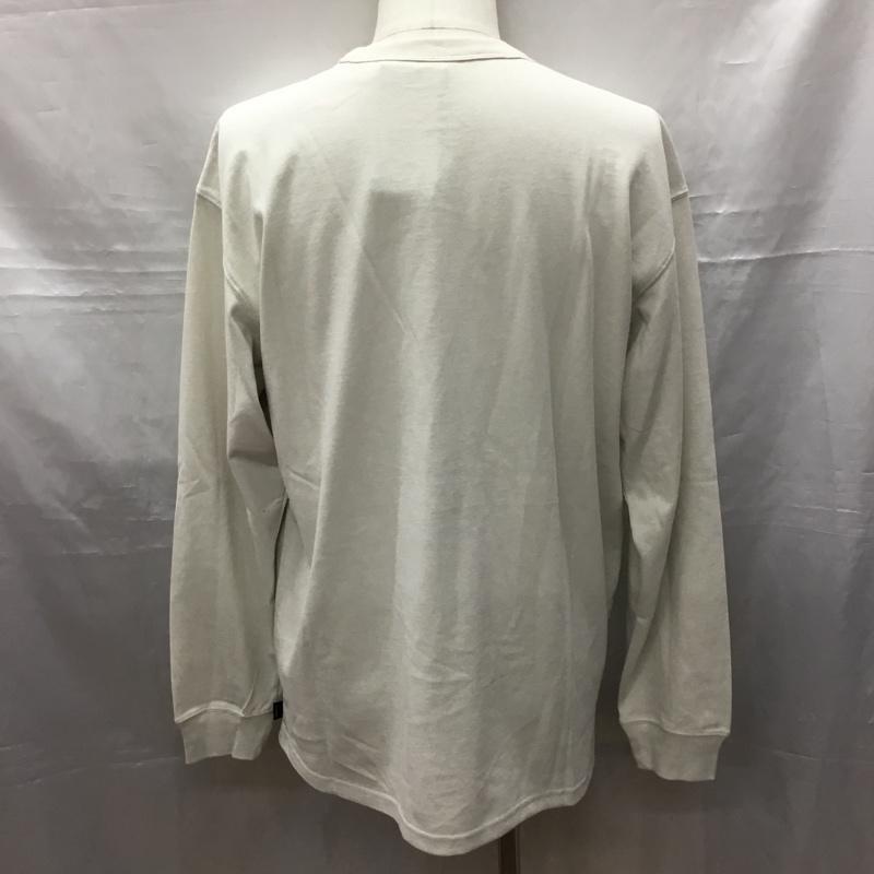 ナイキ NIKE カットソー 長袖 do7391-104 PREMEssentialSUSTL/STee 長袖カットソー プリントTシャツ M ロゴ、文字 ベージュ / ベージュ /  メンズ USED 古着 中古 10116593