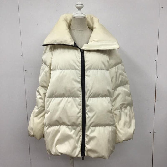 ユニクロ UNIQLO ジャケット、上着 ジャンパー、ブルゾン 211-443929 ダウンボリュームジャケット ジップアップジャケット アウター M 無地 白 / ホワイト /  レディース USED 古着 中古 10109007