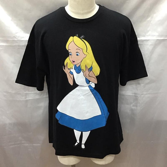 ザラ ZARA Tシャツ 半袖 半袖カットソー プリントTシャツ クルーネックカットソー L プリント 黒 / ブラック /  メンズ USED 古着 中古 10113199