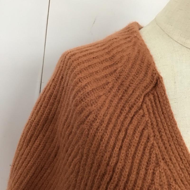 アーバンリサーチ URBAN RESEARCH ニット、セーター 長袖 UR97-22O006 Vネック FREE 無地 橙 / オレンジ /  レディース USED 古着 中古 10120600