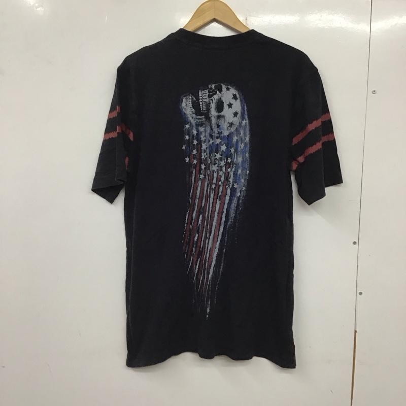 ハーレーダビッドソン Harley-Davidson Tシャツ 半袖 半袖カットソー プリントTシャツ クルーネックカットソー S ロゴ、文字 紺 / ネイビー /  メンズ USED 古着 中古 10134072