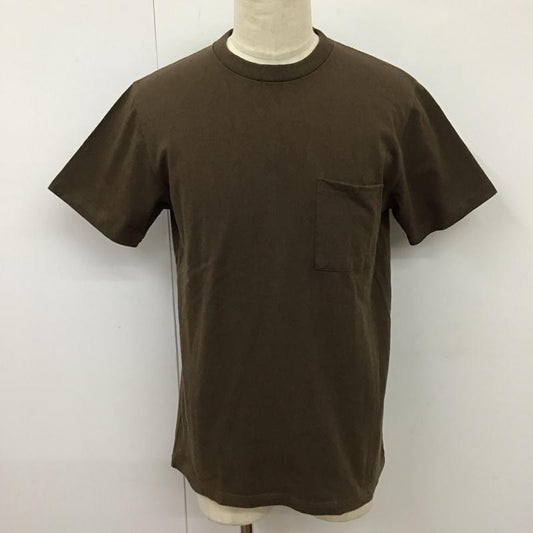 グッドウェア Goodwear Tシャツ 半袖 半袖カットソー プリントTシャツ クルーネックカットソー L 無地 茶 / ブラウン /  メンズ USED 古着 中古 10115297