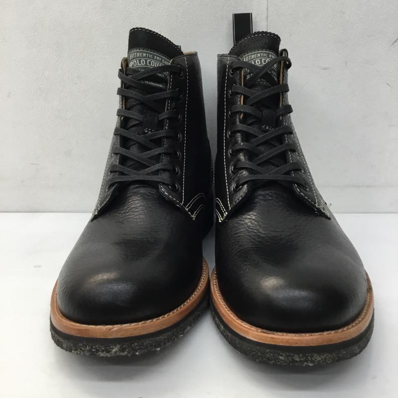 ポロラルフローレン POLO RALPH LAUREN ブーツ ショートブーツ 29.5cm 無地 黒 / ブラック /  メンズ USED 古着 中古 10140755