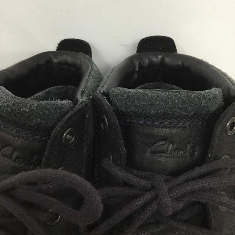 クラークス Clarks ブーツ ショートブーツ レースアップブーツ GORE-TEX UK7 US：8 ワンポイント 黒 / ブラック /  メンズ USED 古着 中古 10130412