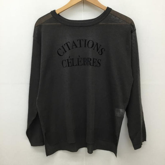 グローバルワーク GLOBAL WORK カットソー 長袖 GW625403CF FREE ロゴ、文字 チャコールグレー / チャコールグレー /  レディース USED 古着 中古 10137758