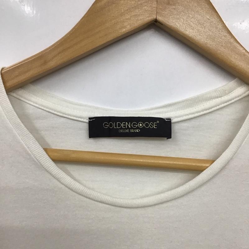 ゴールデングース GOLDEN GOOSE Tシャツ 半袖 XS ロゴ、文字 X プリント 白 / ホワイト /  メンズ USED 古着 中古 10131056