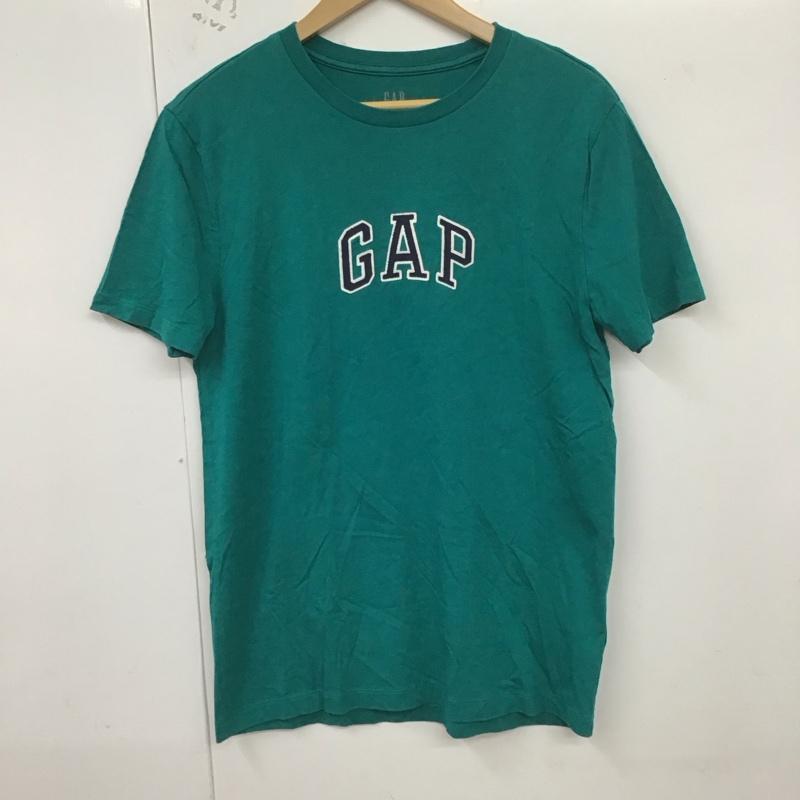 ギャップ GAP Tシャツ 半袖 S ロゴ、文字 X プリント 緑 / グリーン /  メンズ USED 古着 中古 10128495