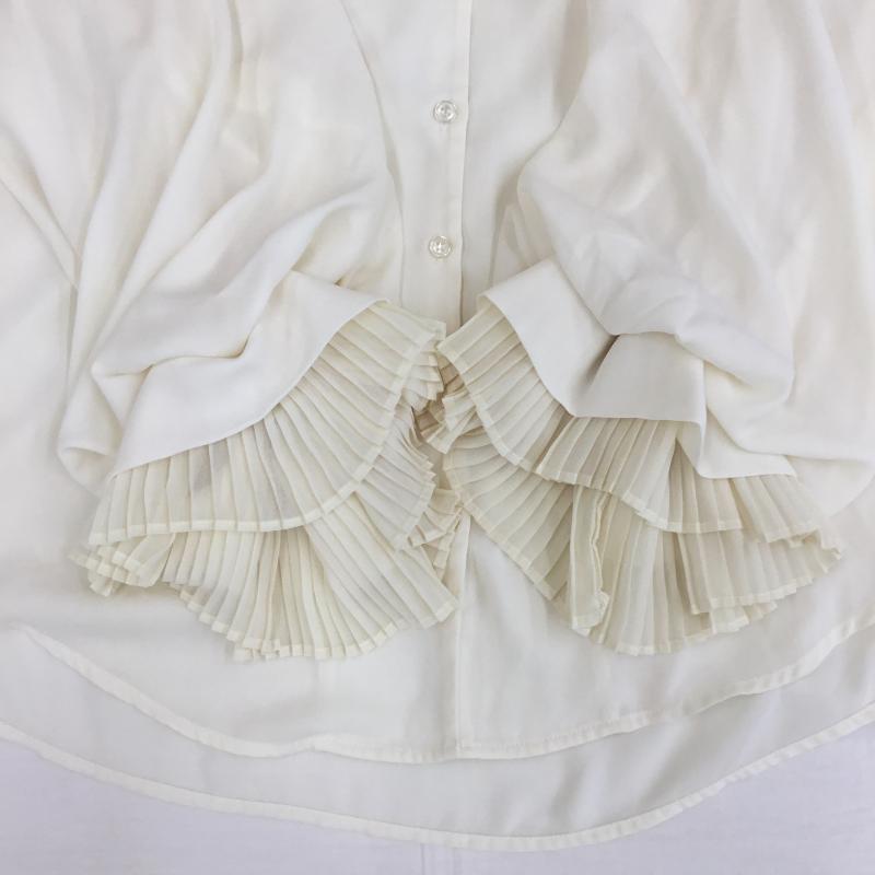 ミスティウーマン mysty woman シャツ、ブラウス 長袖 MW760134AL FREE 無地 アイボリー / アイボリー /  レディース USED 古着 中古 10141328