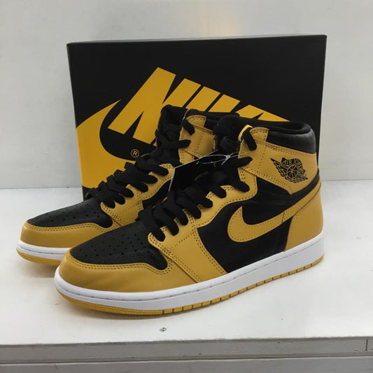 ナイキ NIKE スニーカー スニーカー NIKE AIR JORDAN1RETRO HIGH OG 555088-701 27.0cm ロゴ、文字 黄 / イエロー / X 黒 / ブラック /  メンズ USED 古着 中古 10128714