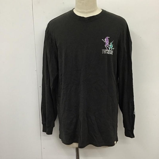 トイ マシーン TOY MACHINE カットソー 長袖 長袖カットソー クルーネックカットソー ロングスリーブカットソー プリントTシャツ L プリント 黒 / ブラック /  メンズ USED 古着 中古 10119461