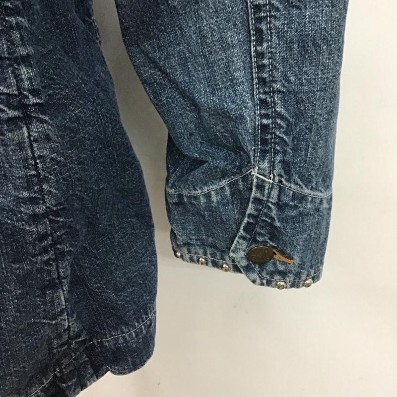 古着 USED ジャケット、上着 ジャケット、ブレザー R2078 デニムジャケット ROYAL BLUE L 無地 青 / ブルー /  メンズ USED 古着 中古 10106933
