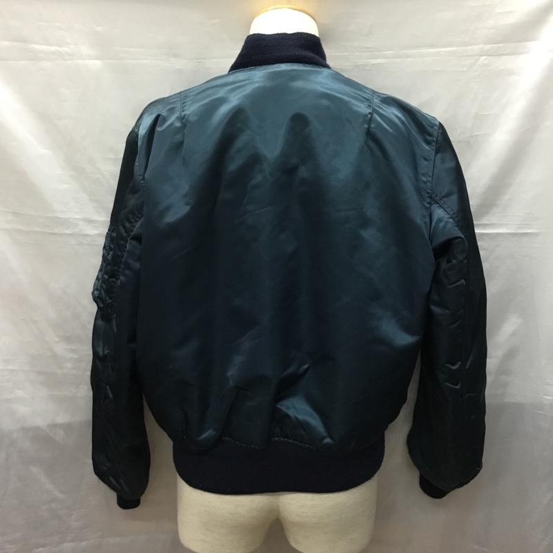 コリンズ CORINTH MFG CO ジャケット、上着 フライトジャケット AF601-287-1476 MA-1ジャケット リバーシブル M 無地 紺 / ネイビー /  メンズ USED 古着 中古 10121276