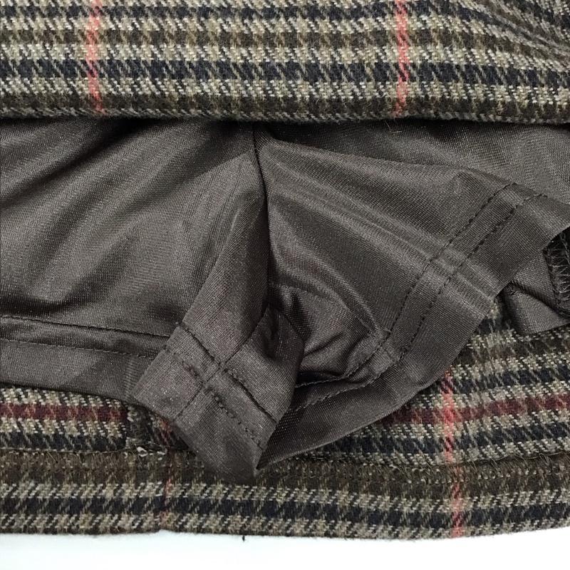 エモダ EMODA スカート ミニスカート 041850830401-01 WRAP TIE CHECK SK M チェック 茶 / ブラウン / X 黒 / ブラック / X 赤 / レッド /  レディース USED 古着 中古 10115406