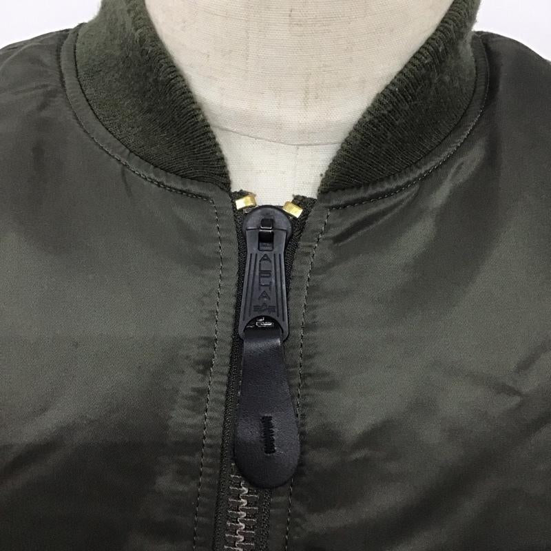 アルファインダストリー Alpha Industries ジャケット、上着 ジャケット、ブレザー ジップアップジャケット ジャンパー ジャケット カジュアルジャケット アウター XL ロゴ、文字 カーキ / カーキ /  メンズ USED 古着 中古 10124258