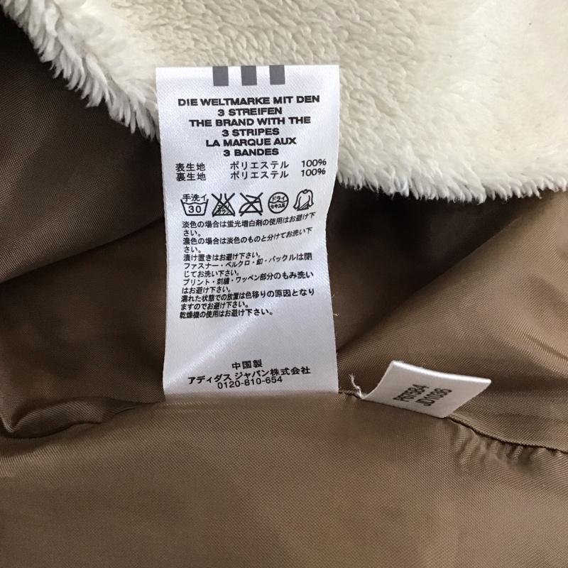 アディダス adidas パーカー 長袖 ボアパーカー M 無地 ベージュ / ベージュ /  レディース USED 古着 中古 10128362
