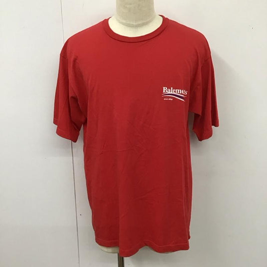 バレモン Balements Tシャツ 半袖 半袖カットソー プリントTシャツ クルーネックカットソー Balenciaga Vetements XL ロゴ、文字 赤 / レッド /  メンズ USED 古着 中古 10115293