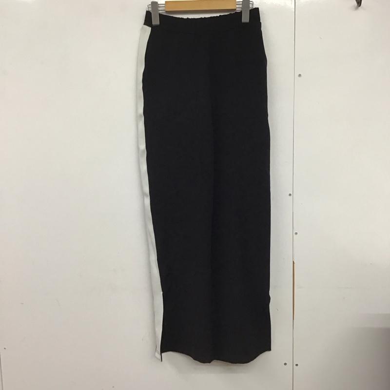アズールバイマウジー AZUL BY MOUSSY パンツ スラックス 250CSA81-552D CLUB AZUL LINE SLIT JERSEY PT S 無地 黒 / ブラック /  レディース USED 古着 中古 10141315