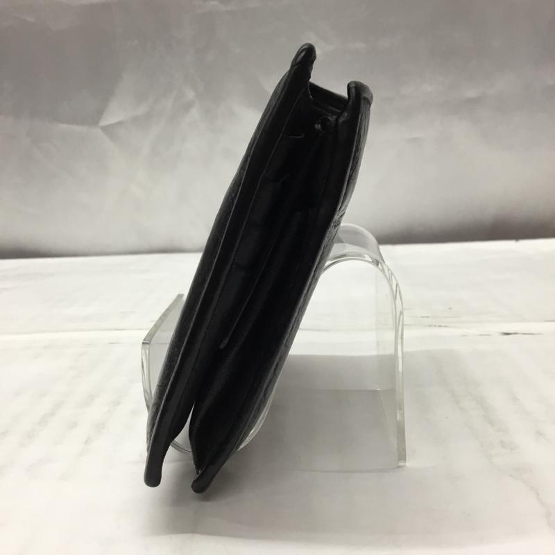 バレンシアガ BALENCIAGA 財布 二つ折り 487435 レザー 箱有 ロゴ、文字 黒 / ブラック /  メンズ USED 古着 中古 10113528