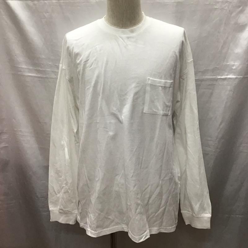 アーバンリサーチ URBAN RESEARCH カットソー 長袖 長袖カットソー クルーネックカットソー ロングスリーブカットソー 40 無地 白 / ホワイト /  メンズ USED 古着 中古 10116266