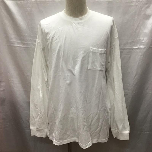 アーバンリサーチ URBAN RESEARCH カットソー 長袖 長袖カットソー クルーネックカットソー ロングスリーブカットソー 40 無地 白 / ホワイト /  メンズ USED 古着 中古 10116266