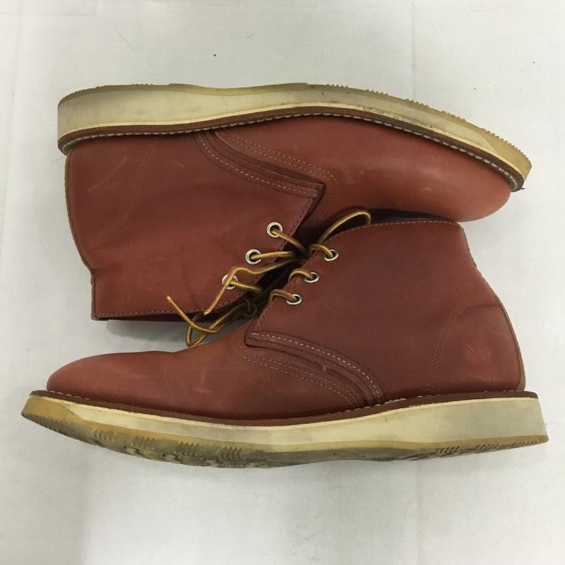 レッドウィング RED WING ブーツ ショートブーツ 3139 クラシック チャッカ 8 1/2D 26.5cm 26.5cm 無地 茶 / ブラウン /  メンズ USED 古着 中古 10143020