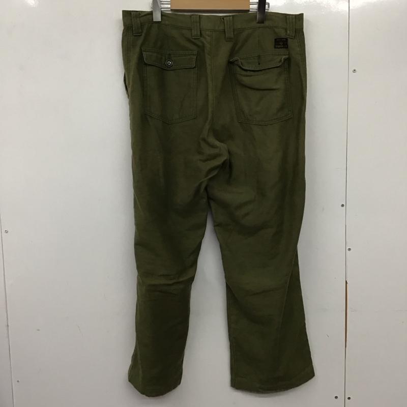 テンダーロイン TENDERLOIN パンツ ワークパンツ、ペインターパンツ ミリタリーパンツ ワイドパンツ カジュアルパンツ ストレッチ L 無地 カーキ / カーキ /  メンズ USED 古着 中古 10137623