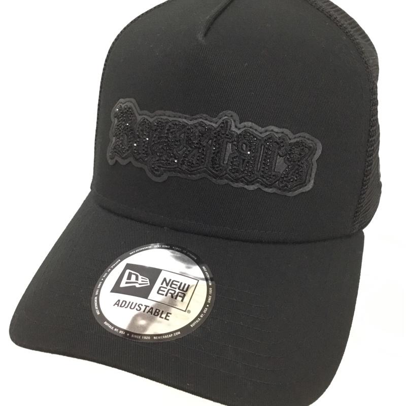 ニューエラ NEW ERA 帽子 キャップ ラインストーン BAYSTARS メッシュ ロゴ、文字 黒 / ブラック /  メンズ USED 古着 中古 10149241