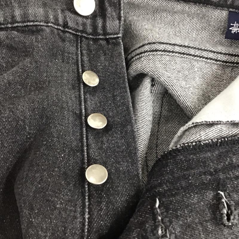 ステューシー STUSSY パンツ デニム、ジーンズ デニムパンツ ワイドパンツ カジュアルパンツ 90s 34インチ 無地 黒 / ブラック /  メンズ USED 古着 中古 10125337