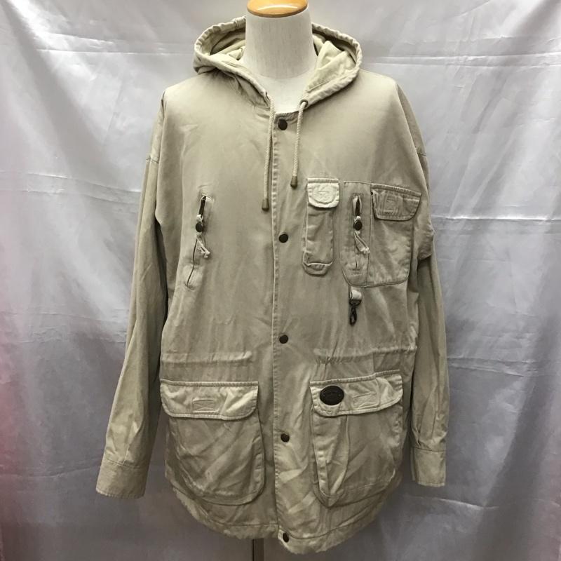 ツウィードリバー TWEED RIVER ジャケット、上着 ジャケット、ブレザー カジュアルジャケット フード付きジャケット アウター ロゴ、文字 ベージュ / ベージュ /  メンズ USED 古着 中古 10111333