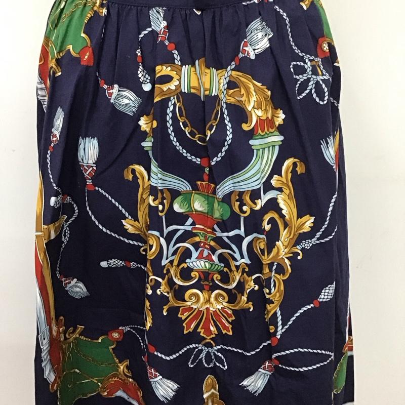 ザラ ZARA スカート ロングスカート 4043 269 401 フロントボタン S 総柄 マルチカラー / マルチカラー /  レディース USED 古着 中古 10112000