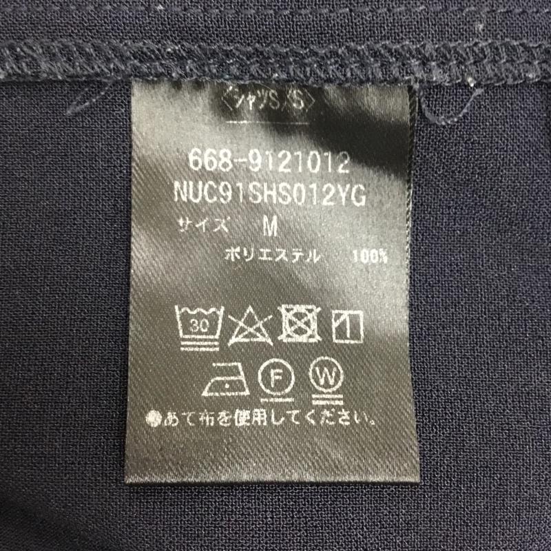 ナノユニバース nano・universe シャツ、ブラウス 半袖 半袖シャツ カラーシャツ 半袖カットソー 無地シャツ M 無地 紺 / ネイビー /  メンズ USED 古着 中古 10116244