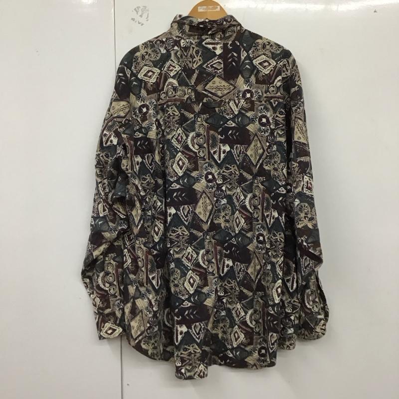 グレッグ・ノーマン Greg Norman シャツ、ブラウス 長袖 長袖シャツ 総柄シャツ カラーシャツ XXL プリント マルチカラー / マルチカラー /  メンズ USED 古着 中古 10128782