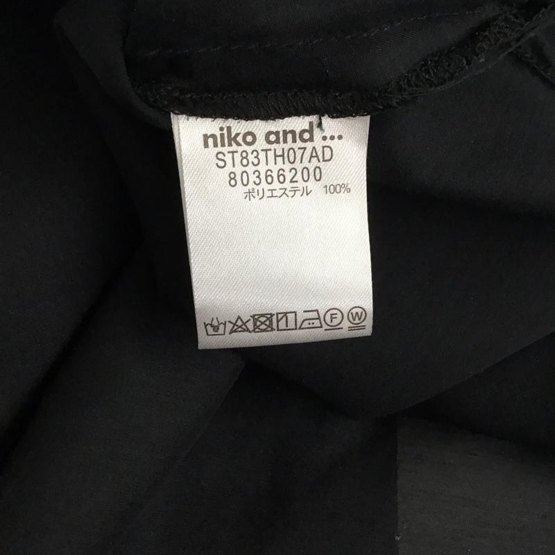 ニコアンド niko and... ワンピース ロングスカート L 無地 黒 / ブラック /  レディース USED 古着 中古 10130563