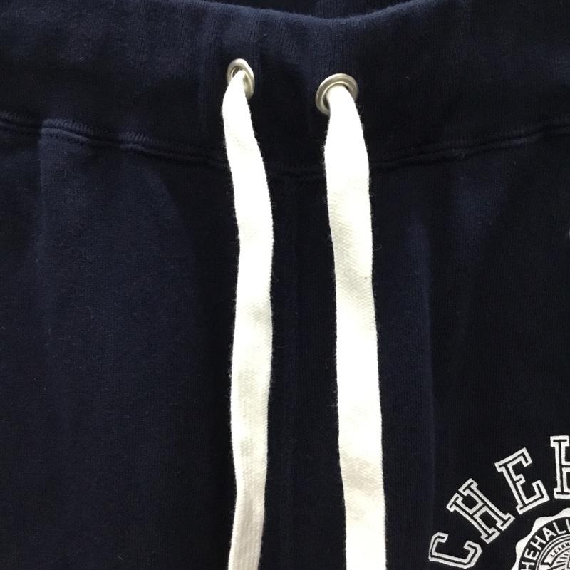 チャンピオン Champion パンツ ワークパンツ、ペインターパンツ スウェットパンツ ジャージ カジュアルパンツ ワイドパンツ L ロゴ、文字 紺 / ネイビー /  メンズ USED 古着 中古 10121800