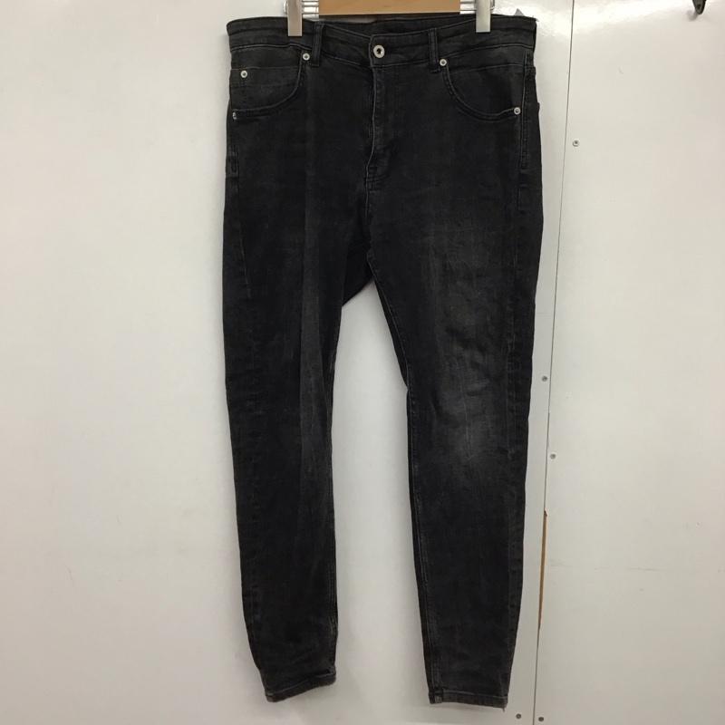 ザラ ZARA パンツ デニム、ジーンズ デニムパンツ スリムパンツ カジュアルパンツ ストレッチパンツ 44インチ 無地 黒 / ブラック /  メンズ USED 古着 中古 10141261