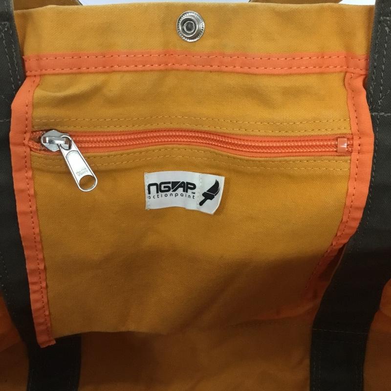 アベイシングエイプ A BATHING APE トートバッグ トートバッグ NGAP Wネーム 90s 90年代 ロゴ、文字 橙 / オレンジ / X カーキ / カーキ /  メンズ USED 古着 中古 10149898