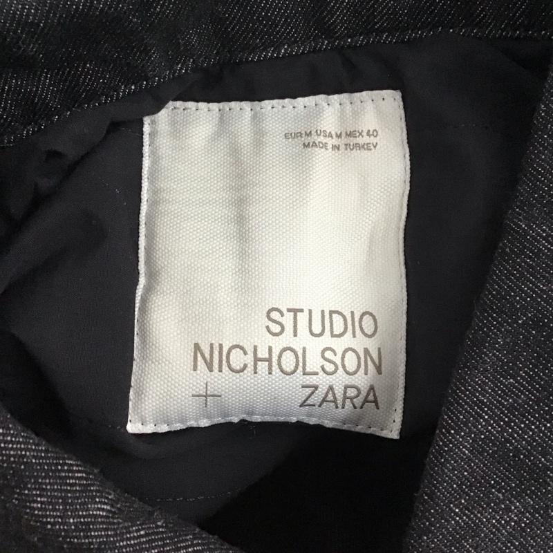 スタジオニコルソン STUDIO NICHOLSON ジャケット、上着 ジャケット、ブレザー デニムジャケット カラージャケット 長袖ジャケット ブルゾン Gジャン M 無地 黒 / ブラック /  メンズ USED 古着 中古 10124255