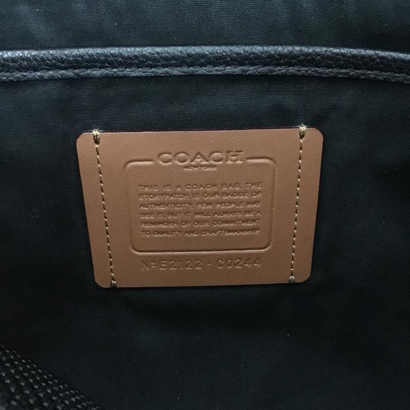コーチ COACH トートバッグ トートバッグ C0244 ゴッサム ブリーフ シグネチャー レザー ビジネスバッグ 総柄 黒 / ブラック /  メンズ USED 古着 中古 10148752