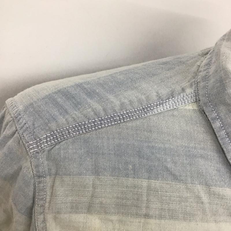 トミーヒルフィガー TOMMY HILFIGER シャツ、ブラウス 長袖 長袖シャツ ボーダーシャツ カラーシャツ ボタンダウンシャツ M ボーダー柄 インディゴ / インディゴ /  メンズ USED 古着 中古 10126229