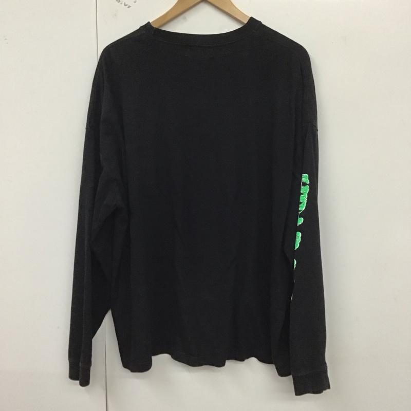 ヘッドグーニー HEADGOONIE カットソー 長袖 長袖カットソー プリントカットソー クルーネック L プリント 黒 / ブラック /  メンズ USED 古着 中古 10129287
