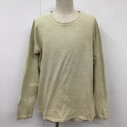 グッドオン Good On Tシャツ 長袖 XL 無地 ベージュ / ベージュ /  メンズ USED 古着 中古 10107893