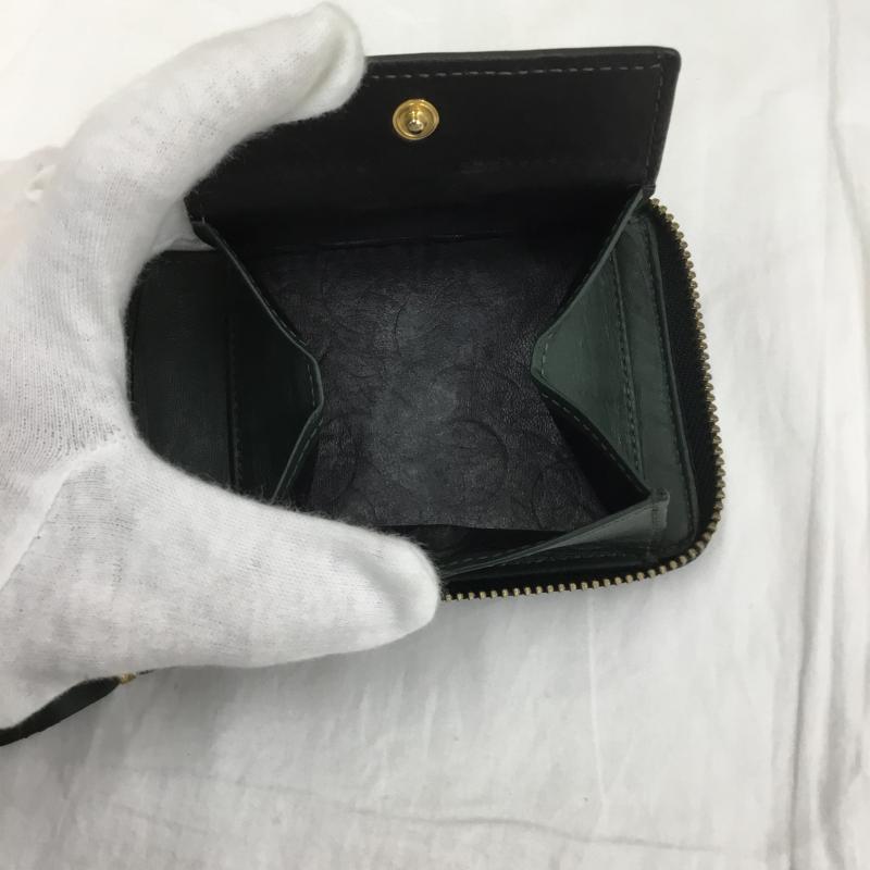 コムデギャルソン COMME des GARCONS 財布 二つ折り 無地 緑 / グリーン /  メンズ USED 古着 中古 10112616
