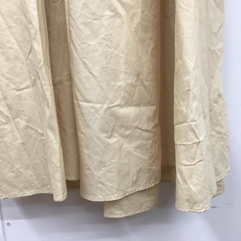 ザラ ZARA ワンピース ロングスカート S 無地 アイボリー / アイボリー /  レディース USED 古着 中古 10129402