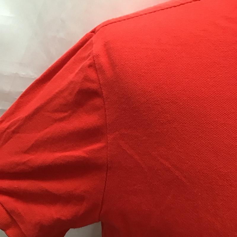 アメリカンイーグル AMERICANEAGLE ポロシャツ 半袖 半袖ポロシャツ カラーシャツ 半袖カットソー M ロゴ、文字 赤 / レッド /  メンズ USED 古着 中古 10116264