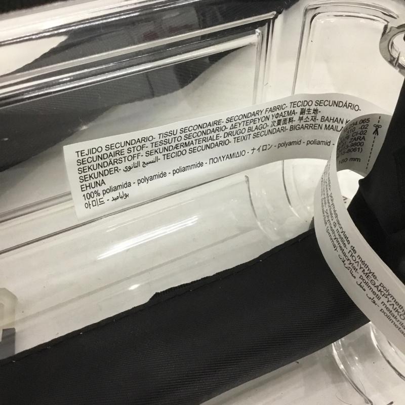 ザラ ZARA ショルダーバッグ ショルダーバッグ 3918 520 087 クリアバッグ ミニバッグ 無地 透明 / クリア / X 黒 / ブラック /  レディース USED 古着 中古 10140482