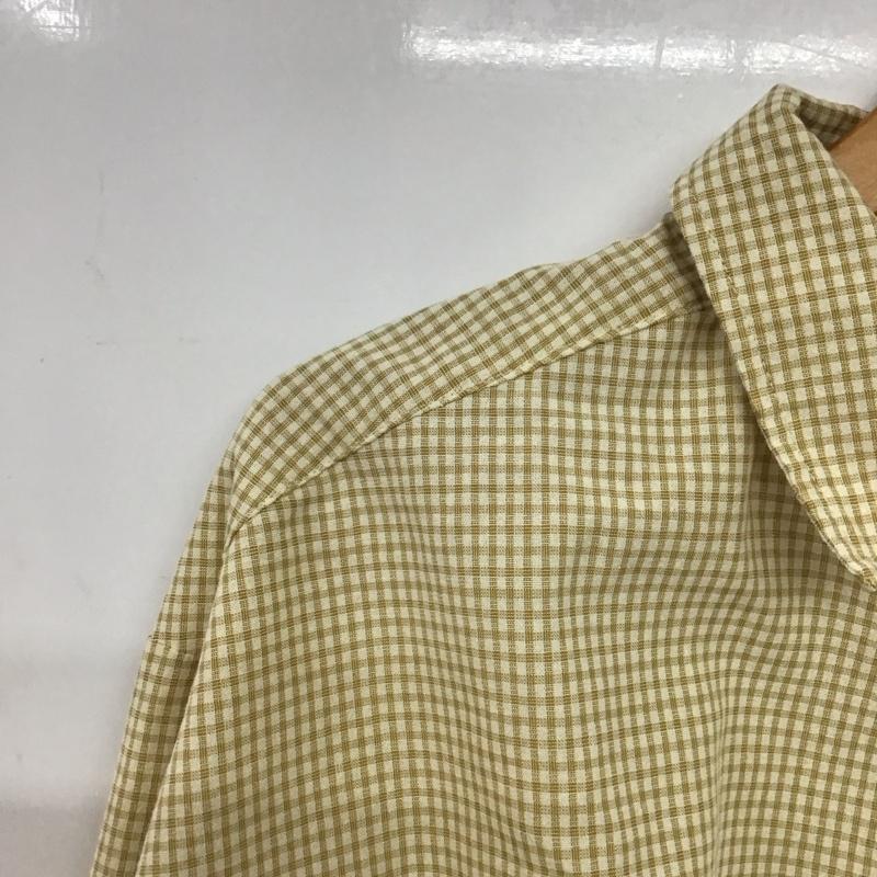 エヘカソポ ehka sopo シャツ、ブラウス 長袖 1710852 FREE チェック 黄 / イエロー /  レディース USED 古着 中古 10144111
