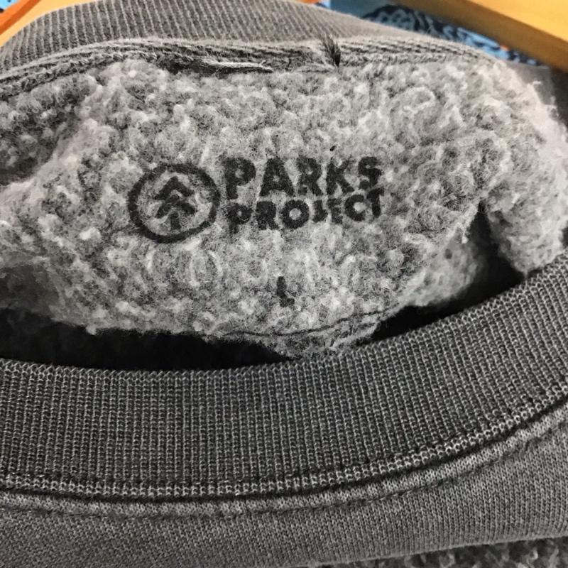 パークスプロジェクト PARKS PROJECT トレーナー 長袖 L プリント チャコールグレー / チャコールグレー /  メンズ USED 古着 中古 10137990