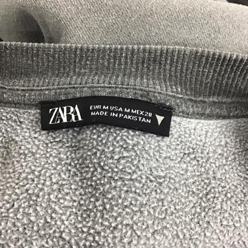 ザラ ZARA トレーナー 長袖 スウェット M 無地 チャコールグレー / チャコールグレー /  レディース USED 古着 中古 10112211