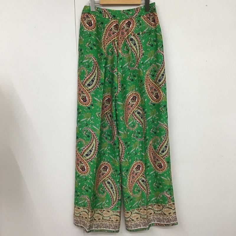 ザラ ZARA ボトムス ボトムス 2760 318 330 ワイドパンツ M ペイズリー マルチカラー / マルチカラー /  レディース USED 古着 中古 10123056