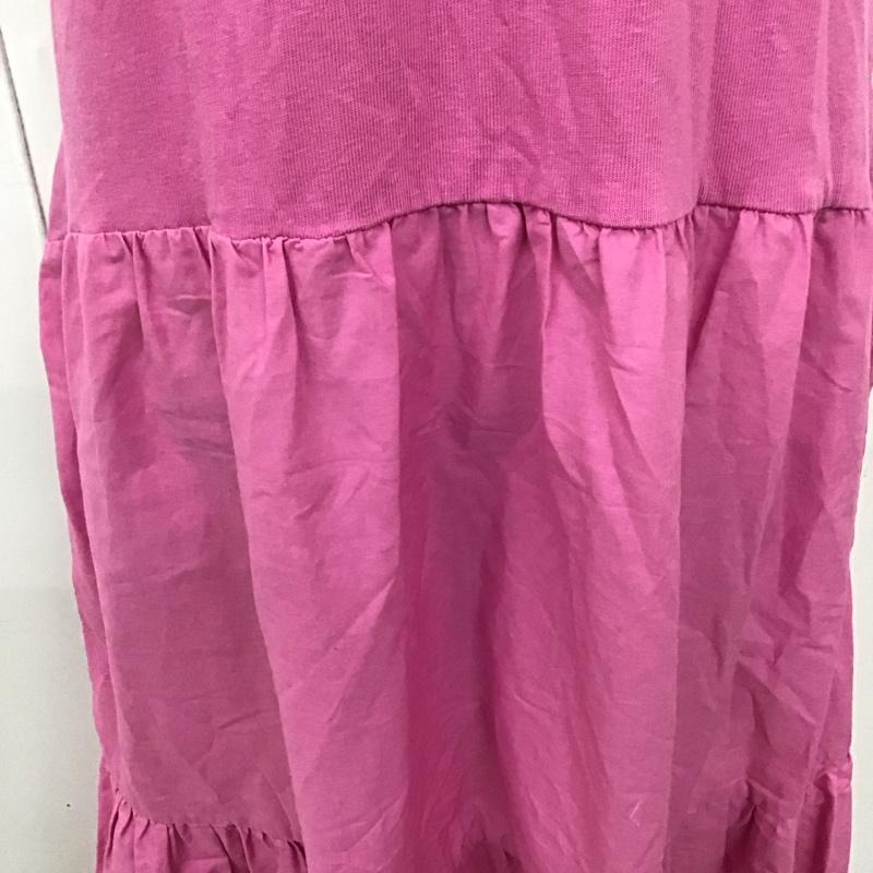 ザラ ZARA ワンピース ロングスカート 1044 627 620 キャミワンピース ティアード M 無地 桃 / ピンク /  レディース USED 古着 中古 10118831